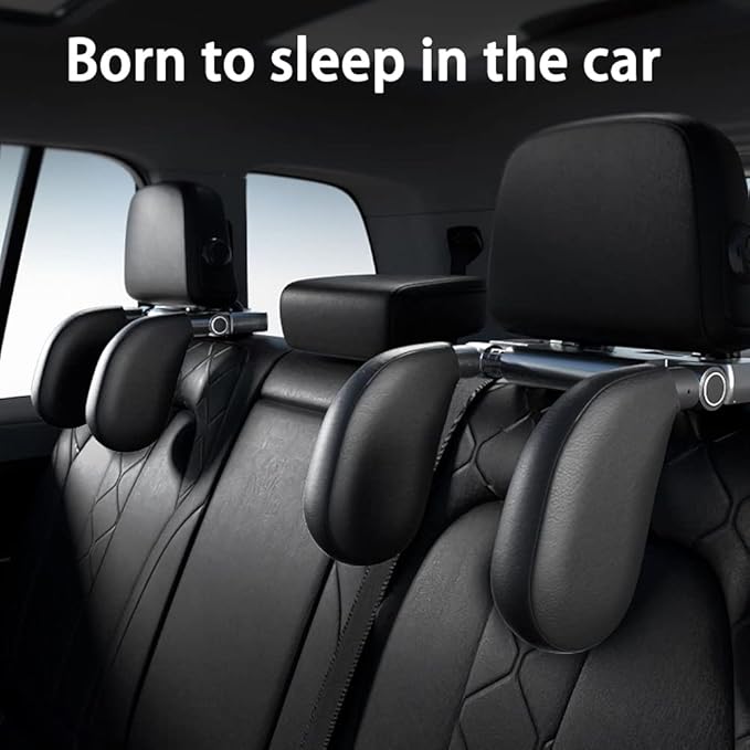 Car Headrest Pillow,Memory Foam Car Neck Head Pillow Adjustable Sleeping Pillow Neck Head Rest Cushion Head Resting Neck Support for Travel Sleeping