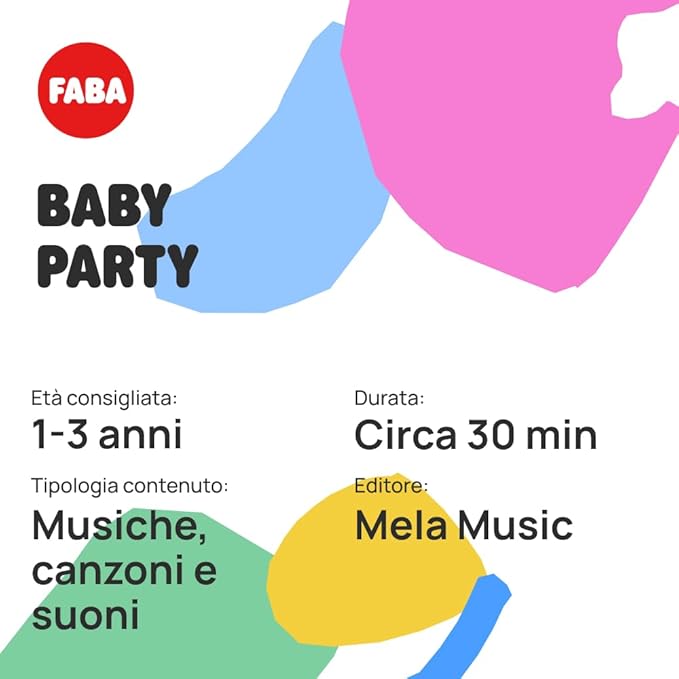 FABA - Sound character in Italian, Color, Baby Party (FFR30001)