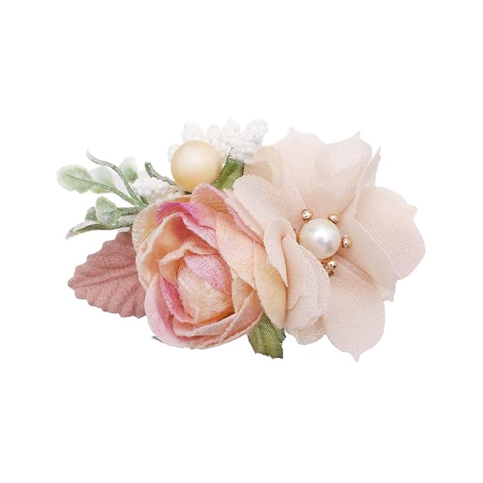 Flower Hair Clips Set-Cherrboll 3pcs Floral Hair Bow Accessories for Baby Girl Toddles Teen Gifts