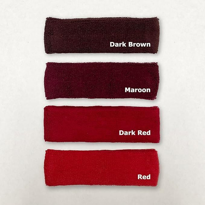 COUVER Baby Infant Terry Solid Color Headband/Terry Cloth Head Band - 4 Pieces