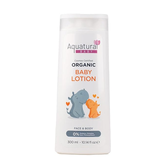 Organic Baby Lotion for Newborn, Natural Face & Body Cream Moisturizer, Toddler, Delicate, Dry Skin - Gentle Kids Lotion Sensitive Skin, 10.14fl oz