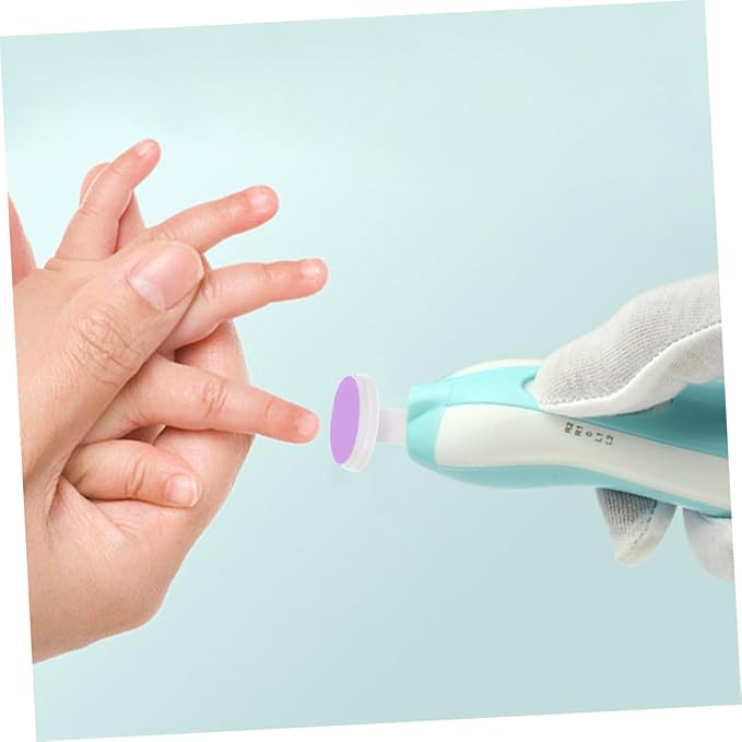 Baby Electric Nail File Replacement Pads 24 Pcs Nail Grinding Heads for Infant Toddler Electric Trimmer Sandpaper Pads Safe Gentle Use