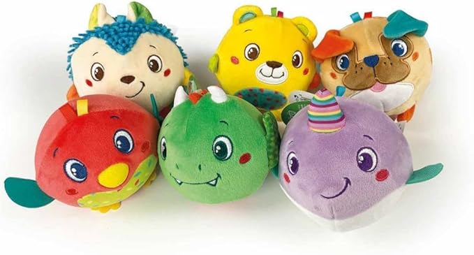 Clementoni Does Not Apply Sonajero Plush Animals, Multicoloured, One Size, 17683
