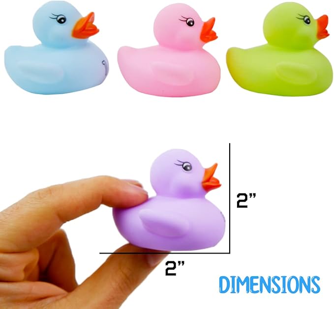 10 Pack: Numbers Counting Rubber Ducks Colorful Bath Toys - 1, 2, 3 Learn to Count Numeracy Early Learning Educational Bathtime Squeak Duckies Bathtub Set for Kids, Toddlers