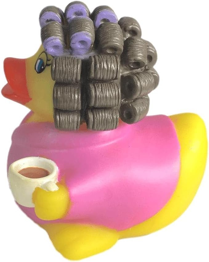 3" Coffee Lover Rubber Duck [Floats Upright] – Funny Coffee Gift for Women & Men | Sealed No Hole | Jeep Ducks, Desk Decor, Baby Safe Bathub Bath Toy | Lead-Free Vinyl Rubber Ducky