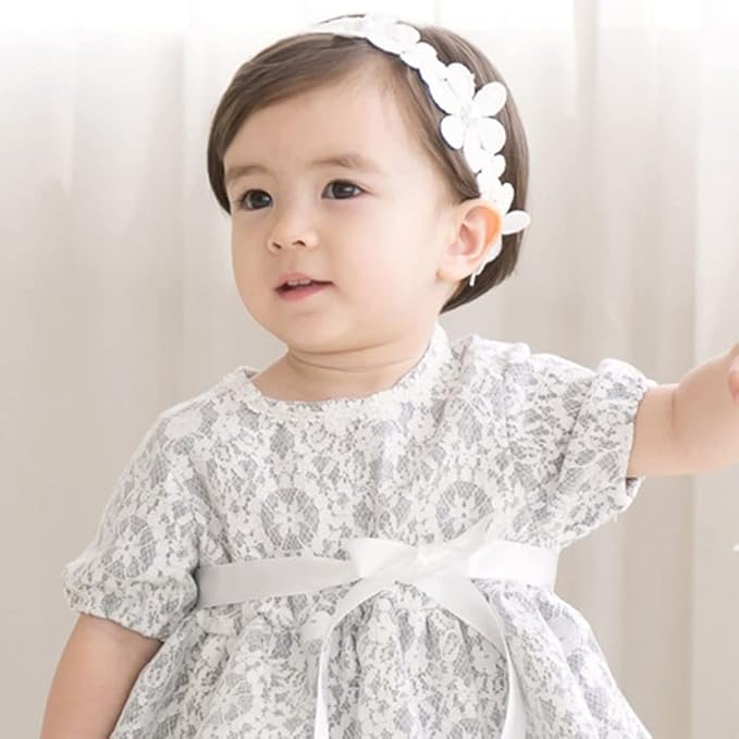 Bethynas Baby Girls Cute Bow-knot Headband Soft Lace Floral Hairbands Newborn Infant Toddlers Kids Hair Accessories (Style 9)