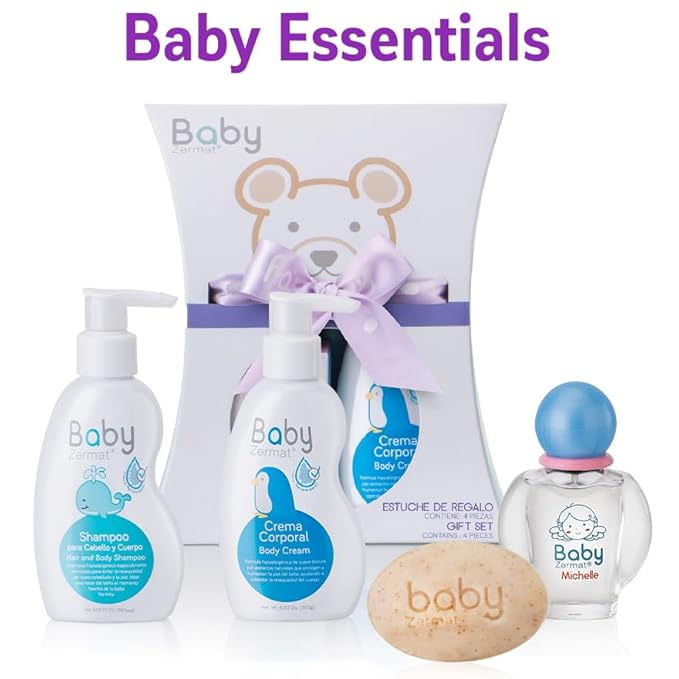 Zermat Kit Baby, Kit for Babies, Mom-Essentials to Welcome Your Bundle of Joy and take Care of Your Baby Everyday. 4 Pieces