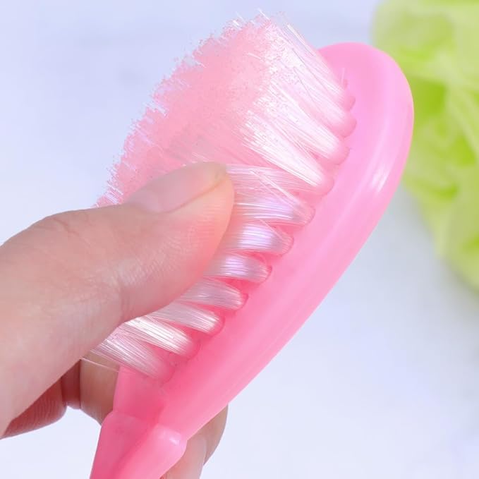 Brush and Comb Set for Boy Girl Anti-Static Massage Comb for Gentle Hair Care Pink Color Promotes Blood Circulation and Brain Development for Newborns and Toddlers