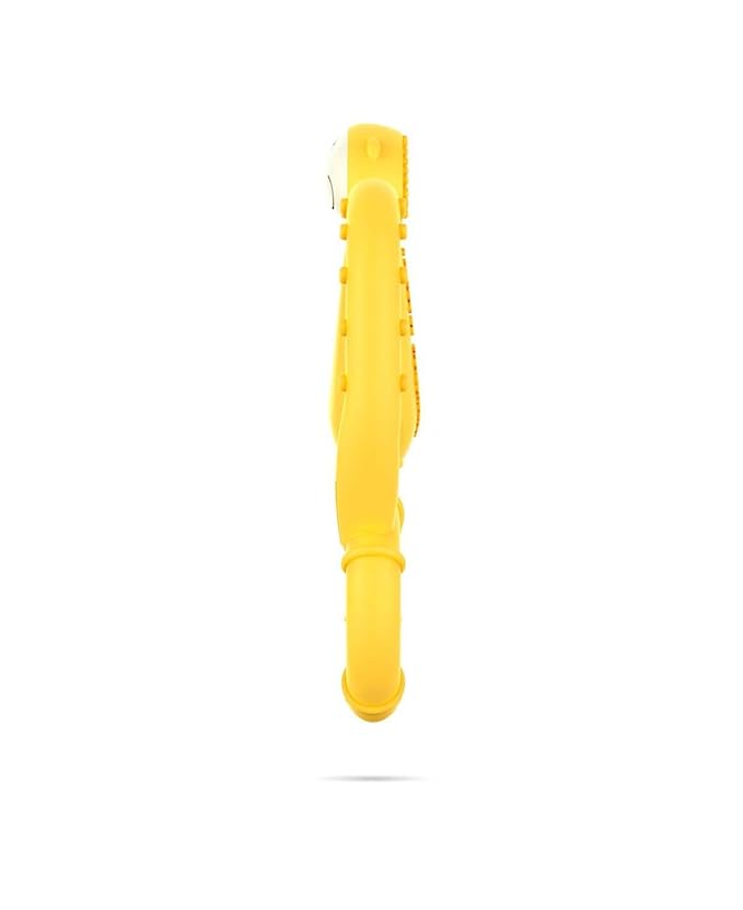 Matchstick Monkey Silicone Mini Teether & Gel Applicator – Silicone Baby Teether, Easy-to-Grip, BPA-Free, Supports Self-Soothing & Early Brushing, 3 Months+, 4 Inches, Yellow