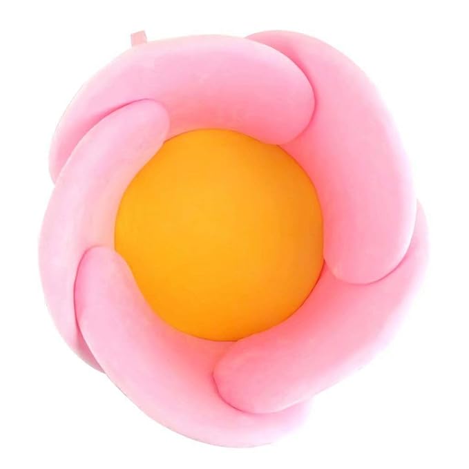 Baby Bath Lotus Cushion Sink Bather Petal Newborn Bathtub Mat Bathing Tub Seat Support Lounger Flower Bathing Pad Non-Slip Safety Sink Insert Tub Pink