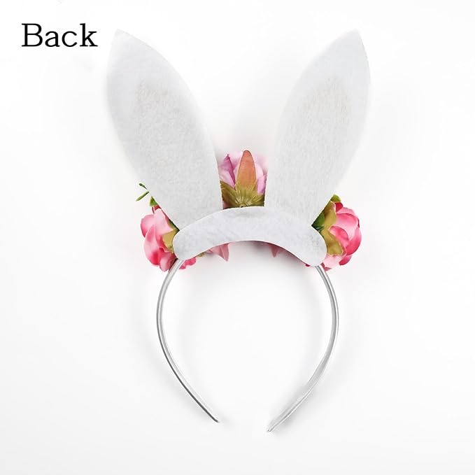 Children Easter Bunny Ears Headband Long Ear Hairband for Baby Girls Infant Toddlers Kids