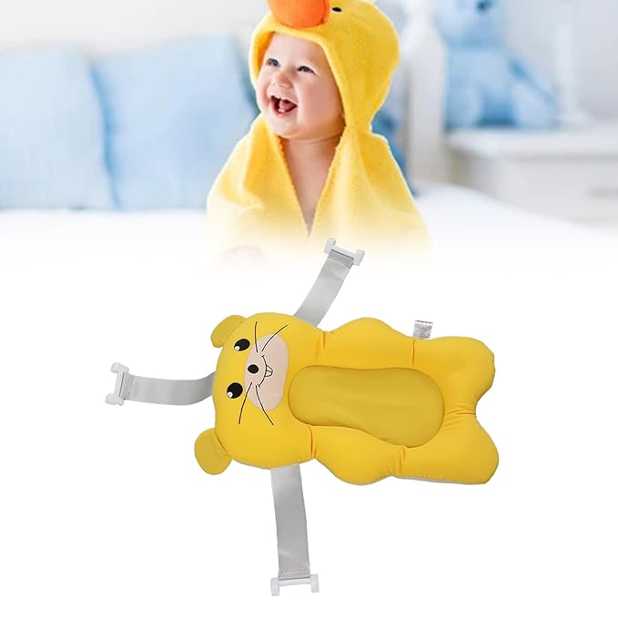 Baby Bath Tub Pad, Adjust Strap Soft Floating Tub Pillow Sink Bath Cushion, Give Baby Extra Support and Comfort While Bathing (2)