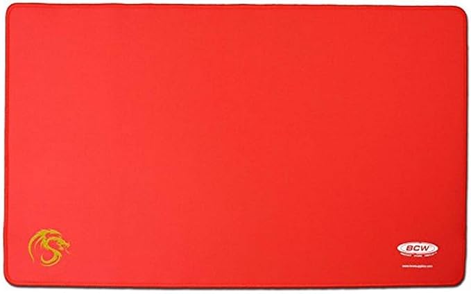 BCW Red Play Mat with Stitched Edging