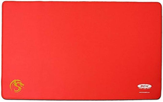 BCW Red Play Mat with Stitched Edging