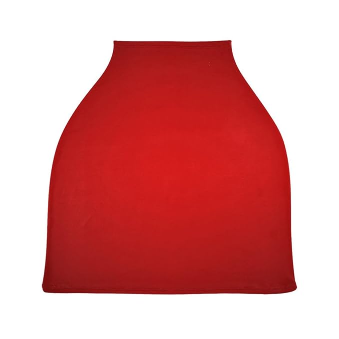 Moudou Red Solid Color Baby Car Seat Cover, Soft Stretchy Infant Carseat Canopy Cover Newborn Nursing Breastfeeding Cover for Stroller, High Chair, Shopping Cart