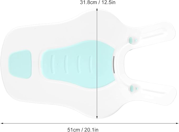 SUNGOOYUE Clean Rinse Baby Bather, Folding Multifunction Portable Plastic Infant Lying Washing Bather for Boy Girl (Green)