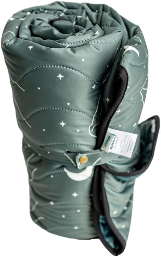 Kinder Cloth Diaper Co Adventure Play Mat - Machine Washable, Reversible, Water-Resistant, Quilted Blanket