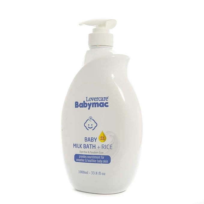 Lovercare Babymac Baby Milk Bath + Rice 33.8 fl oz /1000ml