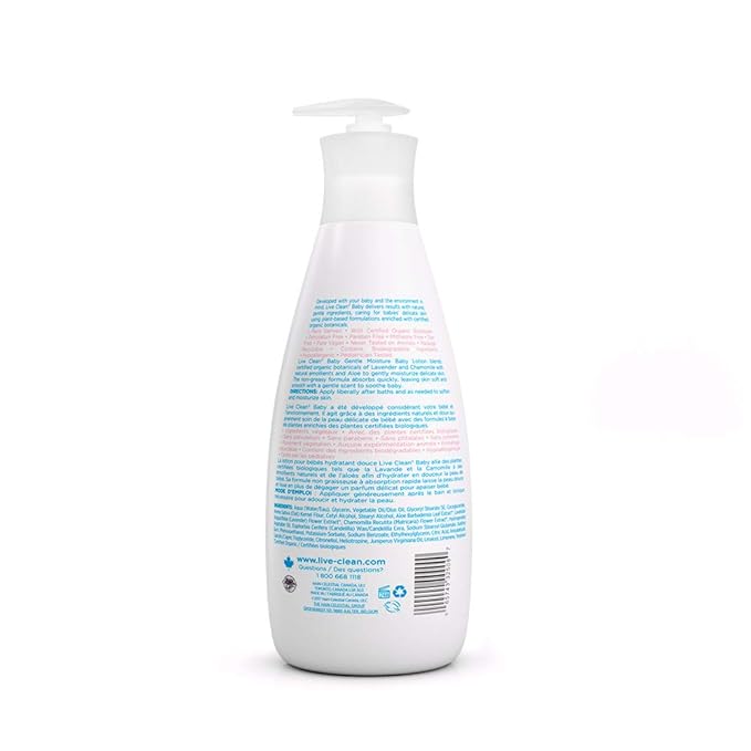 Live Clean Baby Moisturizing Baby Lotion, 25 oz