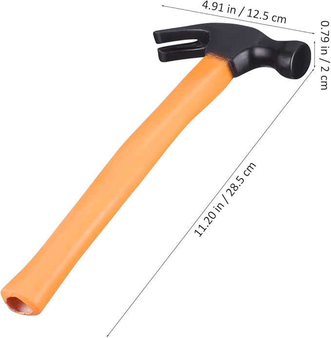 BESTOYARD Hammer Toy Funny Rubber for Boys & Girl Halloween Party Props, Cosplay Accessories, Educational Dress-up Fake Pounding Mallet for Toddler Kids Performance Props