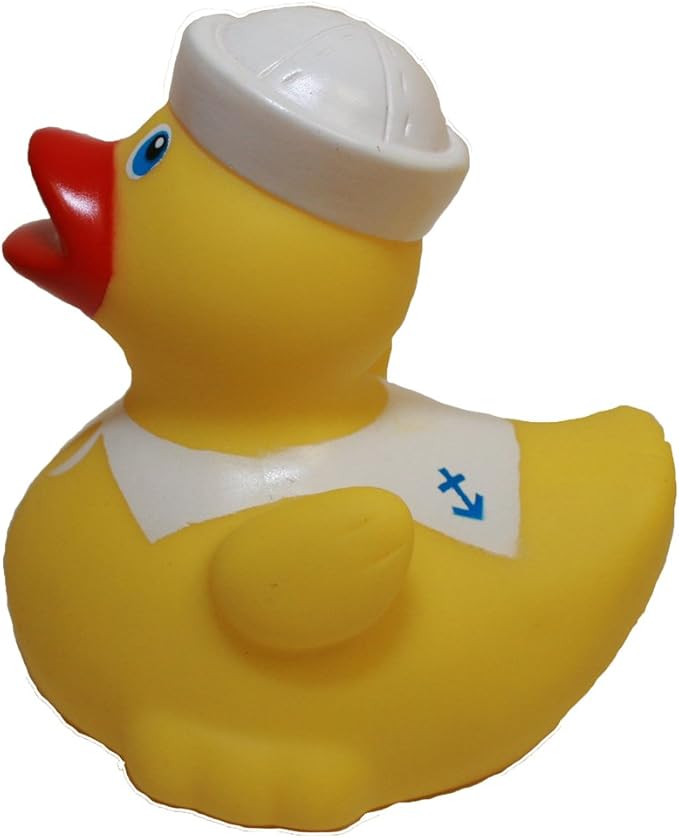 MORTENTR Rubber Ducks Family Patriotic Navy Sailor Rubber Duck, Brand Bathtub Toys That Floats Upright, Rubber Ducky Birthday Party Favors Gift, All Depts. American c