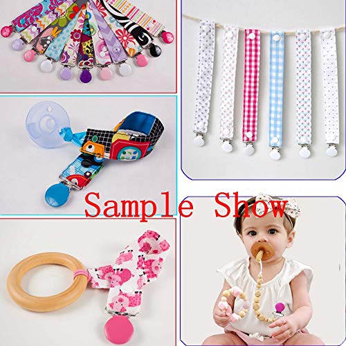 21 Enamel Metal Round Pacifier Clips/Garment Suspender Clips Baby Pacifier Clips for Making DIY Craft Supplies for Dummy Soother Bib Holder Clip