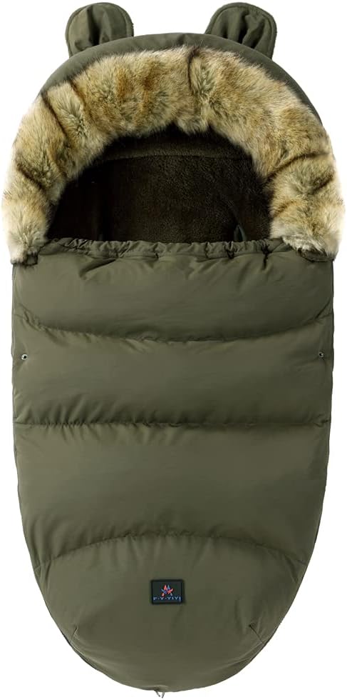 Pram Footmuff,Stroller Padded Footmuff Cover Cosy Toes,Baby Winter Foot Cover,Warmth,Windproof, Waterproof, Cold Resistant, Washable (ArmyGreen)