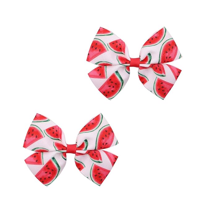 Fruit Hairpin Watermelon Bow Hair Clips Non Slip Hair Clip Fruit Accessories for Women Girls Hair (B4)