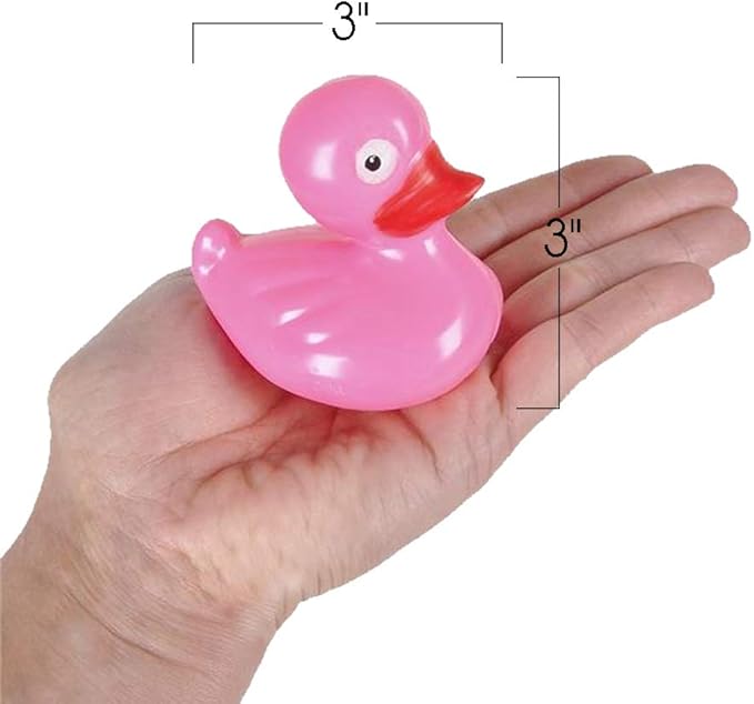 ArtCreativity Floating Plastic Duck Toys - Pack of 12 - Durable Duckie Bath Tub Water Toys for Kids, Carnival Theme Party Supplies, Birthday Party Favors and Goodie Bag Fillers