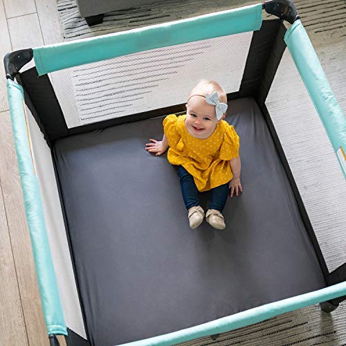SheetWorld Fitted 100% Cotton Flannel Pack N Play Sheet Fits Graco Square Play Yard 36 x 36, Flannel - White, Made in USA