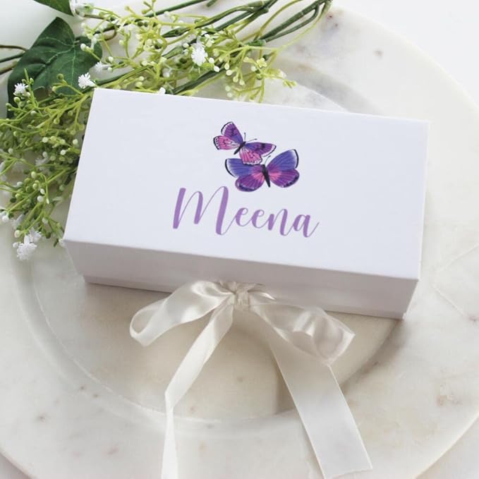Personalized Baby Purple Butterfly Gift - Baby Brush & Comb Set - Toddler Girl Gifts Set - ECO Friendly Inks