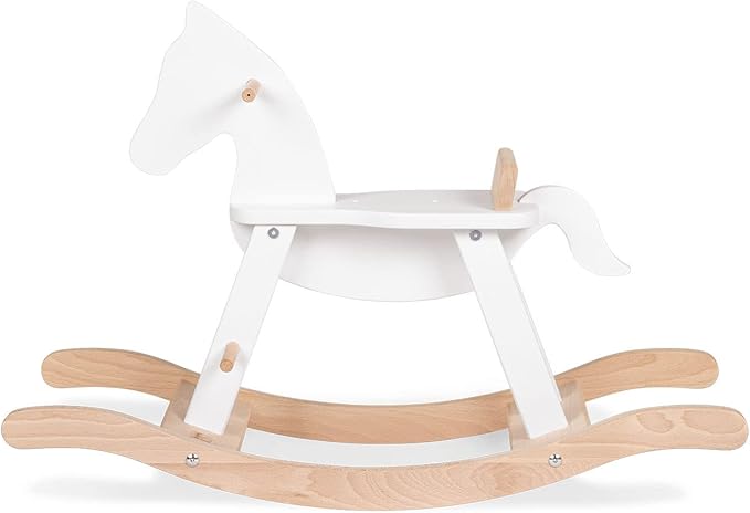 PINOLINO Rocking horse with ring, white/natural 242458