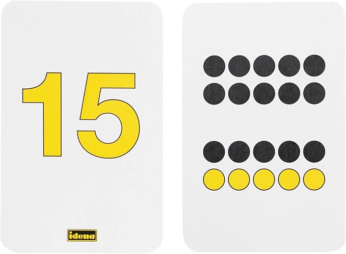 Idena 656014 – Counting Cards, Pack of 21, Numbers from 0-20
