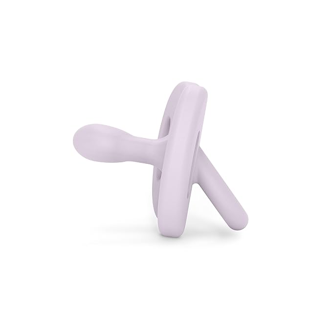 Color Essence SX PRO Silicone Baby Pacifier 1Pk, Made with 100% Soft Silicone, Baby Essentials Perfect for Breastfeeding Babies, Designed in Spain, 0-6 Mths, Lavender