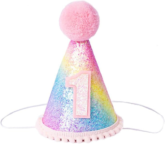 Boy Girl Birthday Crown, Prince Princess Birthday Hat Headband Tiara Crown Cake Photo Prop Party Decorations