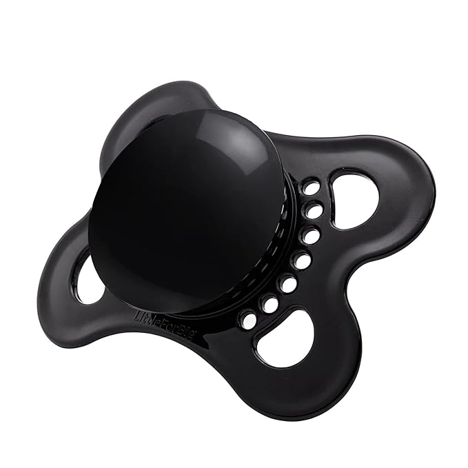 LittleForBig Bigshield Generation-3 Big Sized Pacifier 3 Paci Pack - Black, White, Green