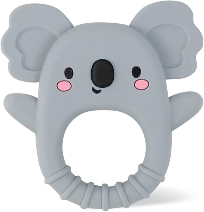 Tiger Tribe Silicone Teether Koala Soft BPA-Free Teething Relief Sensory Toy for Infants Newborns 0-18 Months