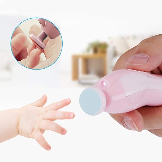 Baby Nail Clippers Electric Baby Nail Trimmer Nail File Kit 6 in 1 Electric Toes and Fingernails Grinding Polish Tool