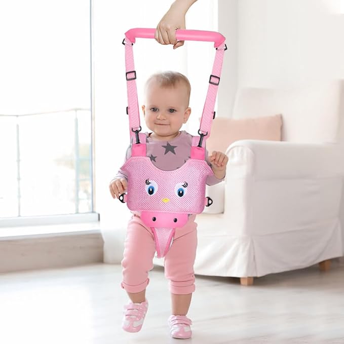 Baby Walking Harness - Toddler Walker Harness Adjustable Assistant Belt - Handheld Kids Walker Helper - Infant Learning Walk Support Assist Trainer Tool for 8-24 Month Old (Chicken)