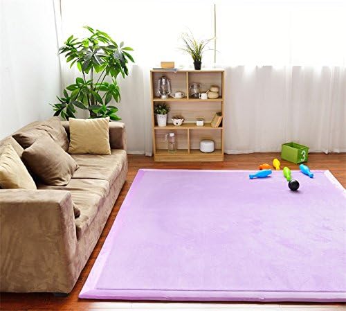Play Crawling mat for Nursery Baby, Extra Soft Activity Floor Mat for Kids Playroom Bedroom-Purple-80 * 200cm