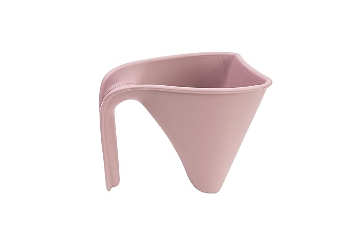 Shnuggle Bath Rinse Jug | Soft Rim Baby & Toddler Shampoo Rinser | Bath Hair Rinsing Cup | Hair Wash Jug with Handle | Essential Bath Accessories | Blossom Pink