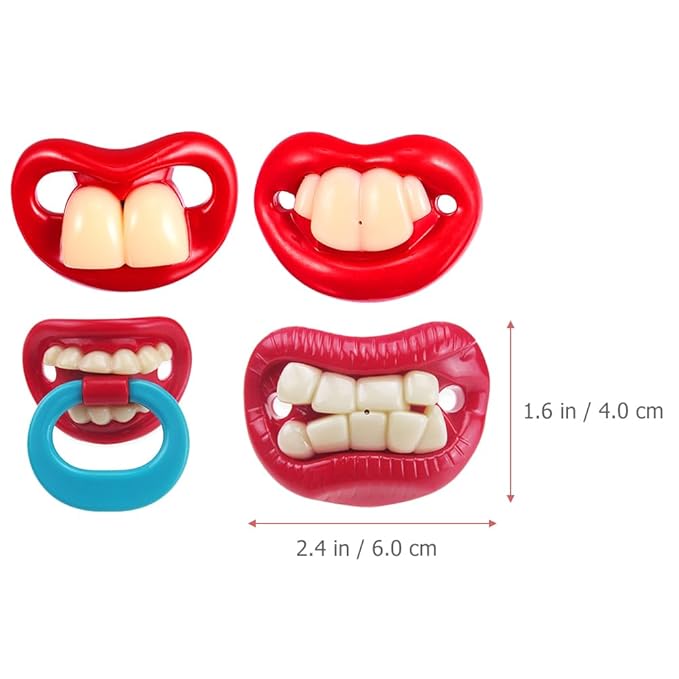 LUOZZY 8pcs Funny Baby Pacifiers Silicone Newborn Baby Teeth Pacifiers Cute Baby Pacifier Soft Newborn Soothing Teething Toy