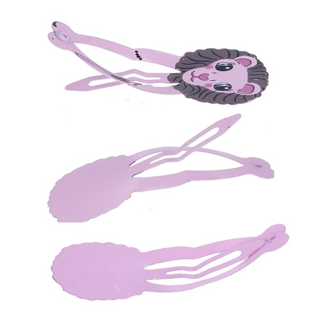 inSowni 40 Pack 2" Metal Snap Hair Clips Non Slip Barrettes Pins Animal Fruit Accessories for Baby Girl Toddlers Fine Thick Hair (40PCS S1)