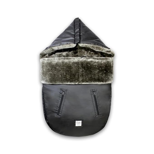 7 A.M. 7AM Enfant Universal Stroller Footmuff - Water Repellent Winter Bunting Bag for Strollers & Car Seats, Soft Micro-Fleece & Plush Lined Stroller Footmuff for Baby Boy & Girl | WaxedPOD