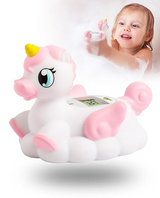 Baby Bath Thermometer Newborn Digital Unicorn Baby Bath Temperature Thermometer for Infant Bathtub Water Floating Rubber Toy WP01
