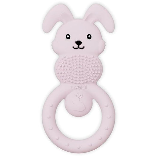 Bunny Baby Teether - Teething Toys for Babies 3-6 Months Teething Relief, Silicone Baby Teether Toys BPA Free, Baby Chew Toys & Infant Toys 0-12 Months, Baby Teethers Boys Girls