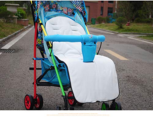 Baby Sleeping Bag Universal 3 in 1 Stroller Annex Mat Footmuff Cover Stroller Bunting Bag Waterproof Windproof Cold-Proof Detachable (White)