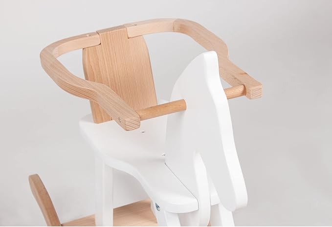 PINOLINO Rocking horse with ring, white/natural 242458