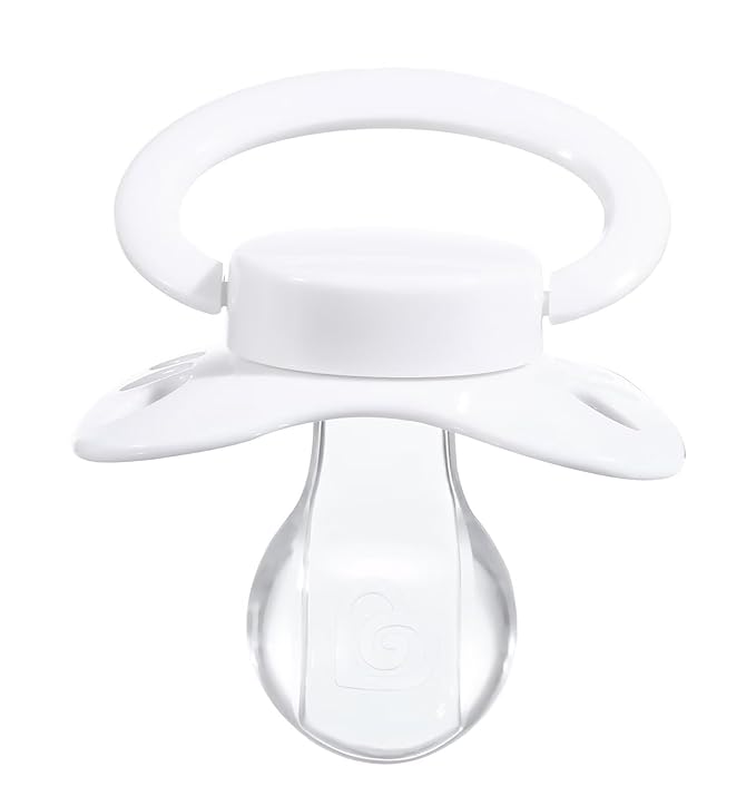 Landofgenie Adult Size Large Shield Pacifiers Butterfly Shaped Cutie Pacifier White