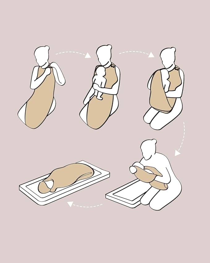 White Hands Free Baby Towel